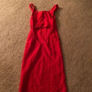 Red Bebe dress